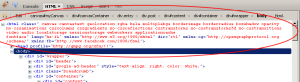 צילום מסך של firebug שמראה לנו את התכונות שנוספו ל-html באמצעות modernizr