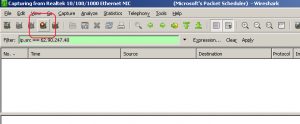 wireshark8 כפתור סיום האזנה